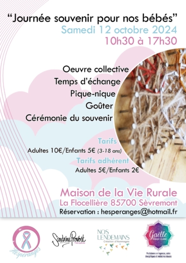 Journée Souvenirs en mémoire de vos bébés