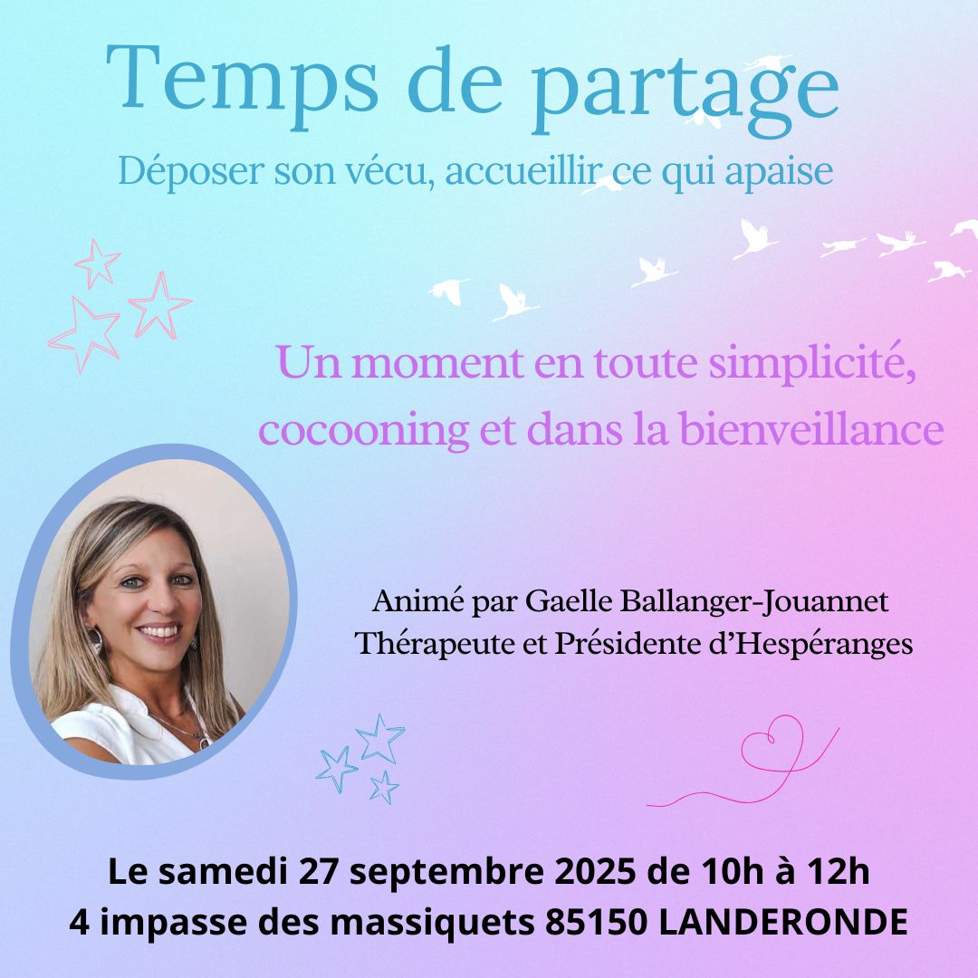 Temps de partage – Gaëlle Ballanger-Jouannet, 27 sept. 2025