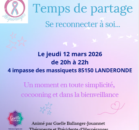 Temps de partage – jeudi 12 mars 2026