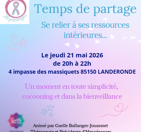 Temps de partage – jeudi 21 mai 2026