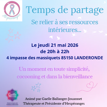 Temps de partage – jeudi 21 mai 2026